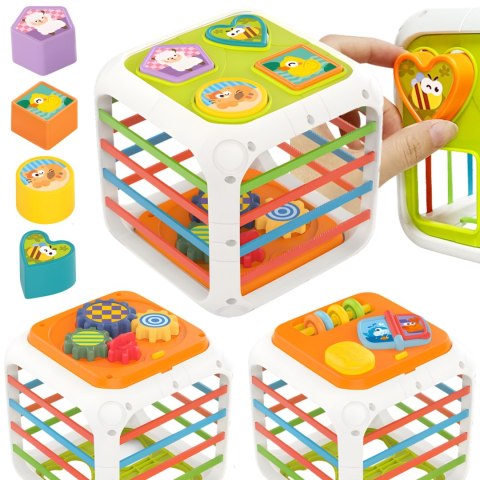 WOOPIE BABY Kostka Edukacyjna Sorter 4w1 Kształty 18m+